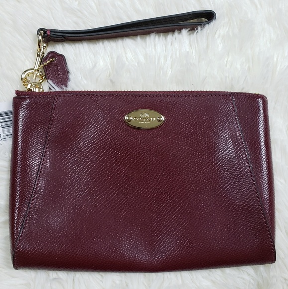 Coach Burgundy Sherry Clutch Wallet - Picture 2 of 7